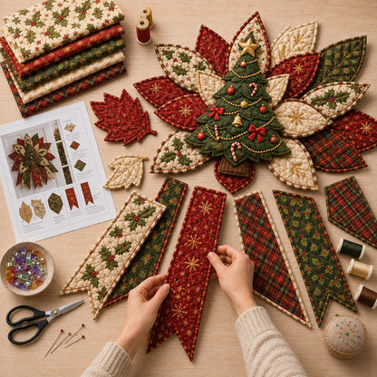 Morantiva™ StitchJoy Christmas Door Hanging Kit
